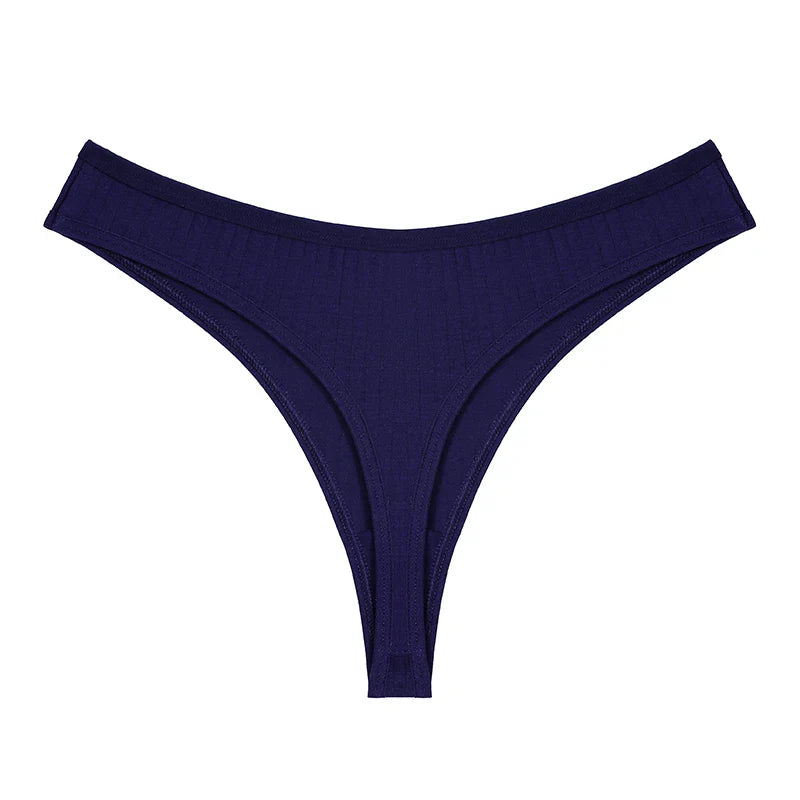Women Cotton Thongs Panties Sexy Low Waist T-Back G-string Underpants Thongs Girls S-XL Intimates Lingerie Breathable Bikini New