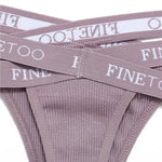 Women Sexy Low Waist Thongs Panties Female Cotton G-String Underwear Ladies Letter Belt Lingerie M-XL Girls Intimates Bikini New