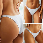Sexy Low Rise Cotton Panties for Women Female Briefs Pantys LadiesLetter Belt Underwear Girls M-XL Intimates Lingerie FINETOO