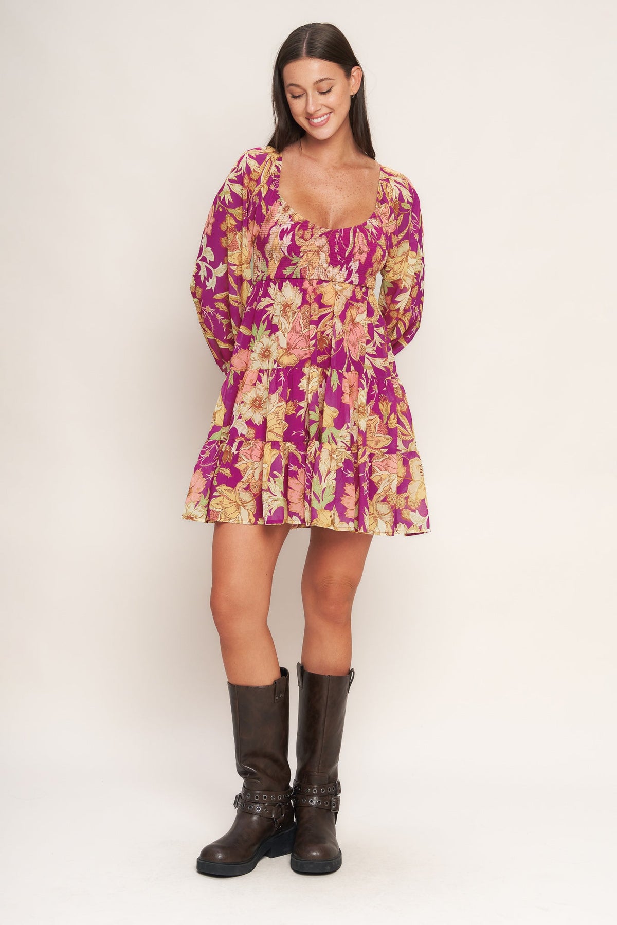 KEEPER OF MY HEART WOVEN MINI DRESS