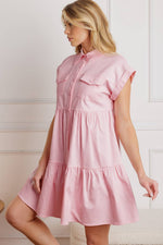 COMMON GROUND TWILL MINI DRESS