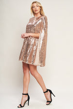 SPECIAL TREATMENT SEQUIN MINI DRESS