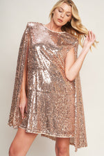 SPECIAL TREATMENT SEQUIN MINI DRESS