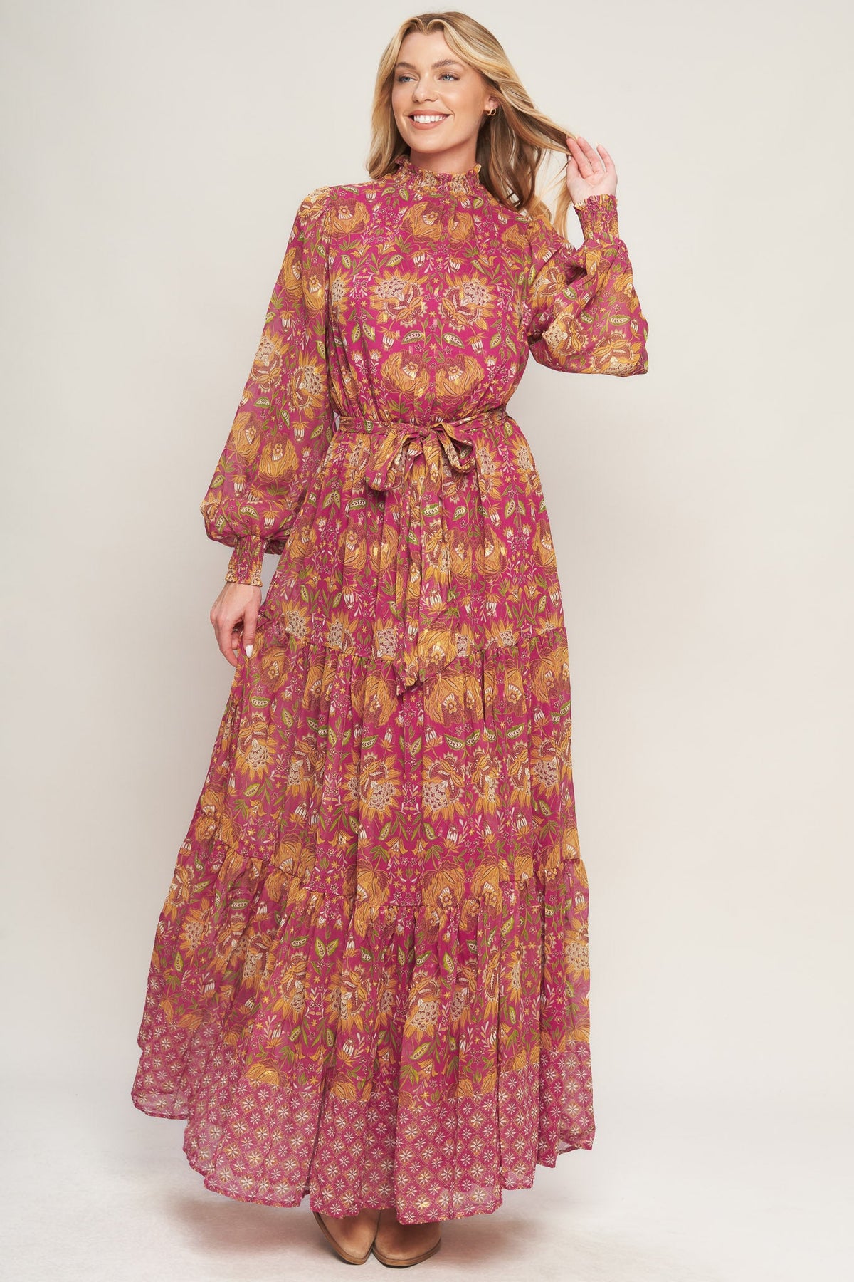 YOU ENCHANT ME WOVEN MAXI DRESS