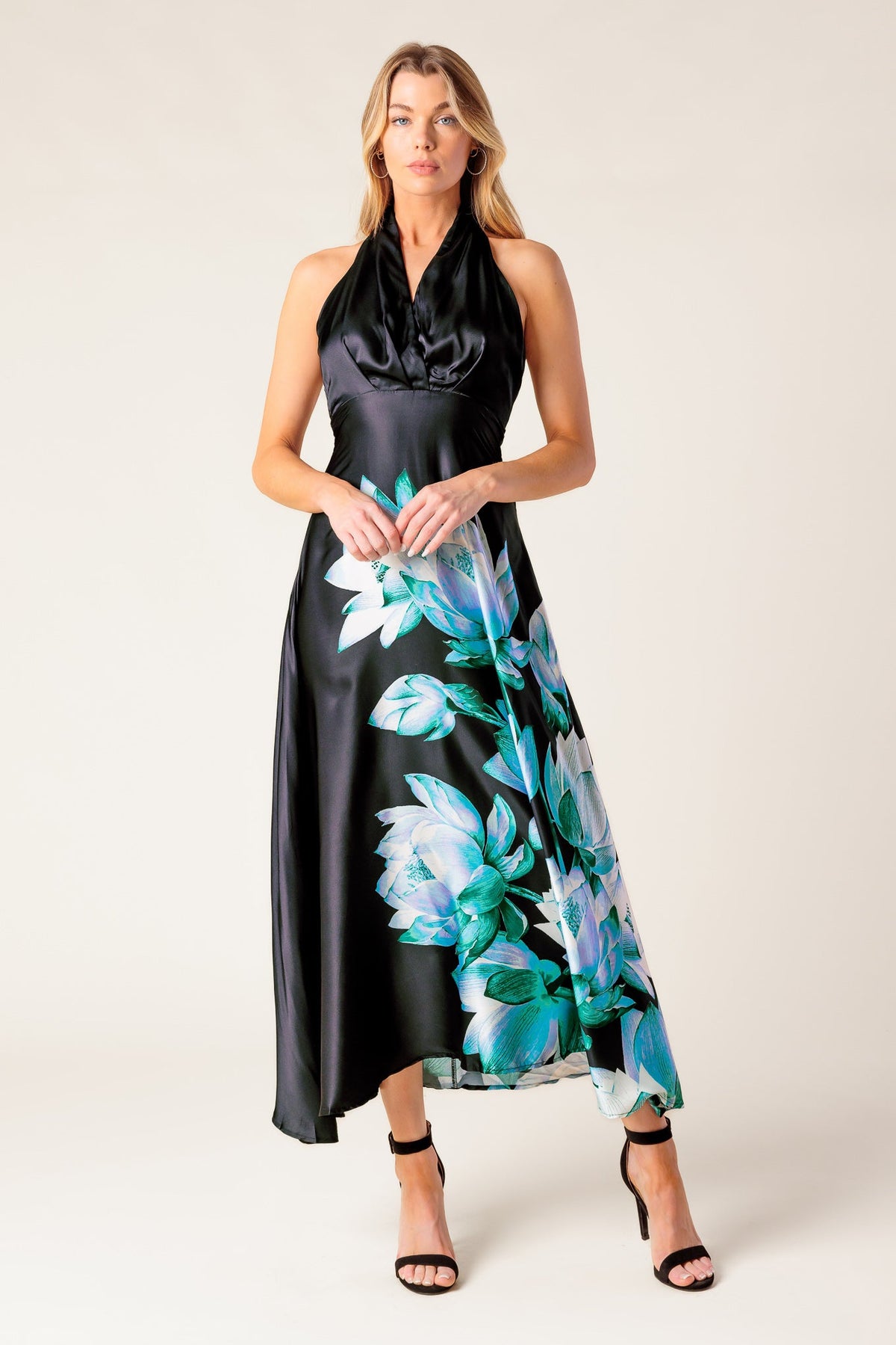 INSATIABLE FEELING WOVEN MIDI DRESS