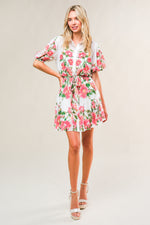 FEEL THE BEAT WOVEN MINI DRESS