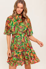 CLEAN AESTHETIC WOVEN MINI DRESS