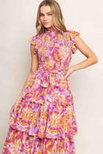 GETTING STARTED WOVEN MIDI DRESS