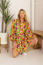 WORLD IS YOUR OYSTER WOVEN MINI DRESS