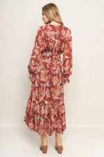 FOREST PARK WOVEN MIDI DRESS