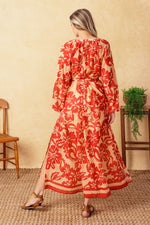 BACK IN ACTION WOVEN MIDI DRESS