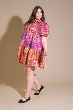 KEEP IT INTERESTING WOVEN MINI DRESS