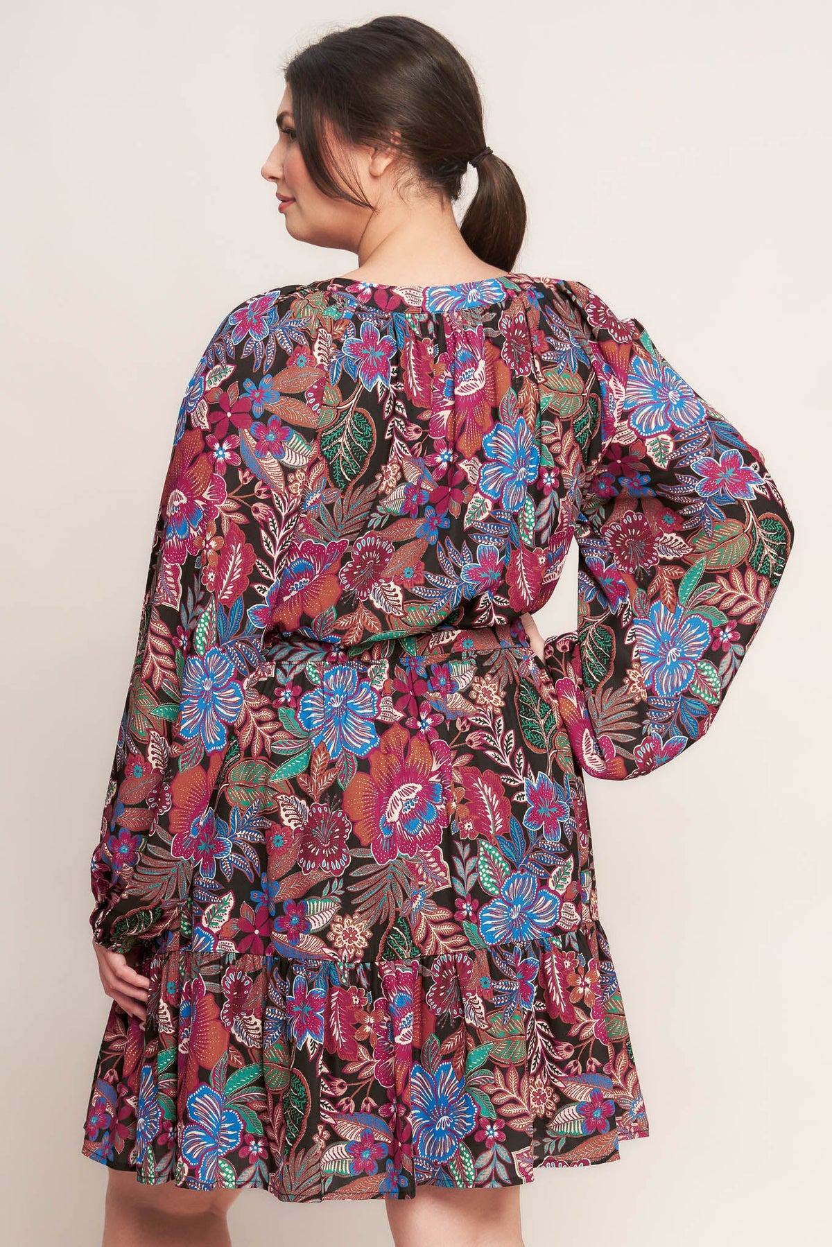 FLORAL BLISS WOVEN MINI DRESS