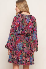 FLORAL BLISS WOVEN MINI DRESS