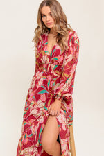 AMAZING PRESENCE WOVEN MAXI DRESS