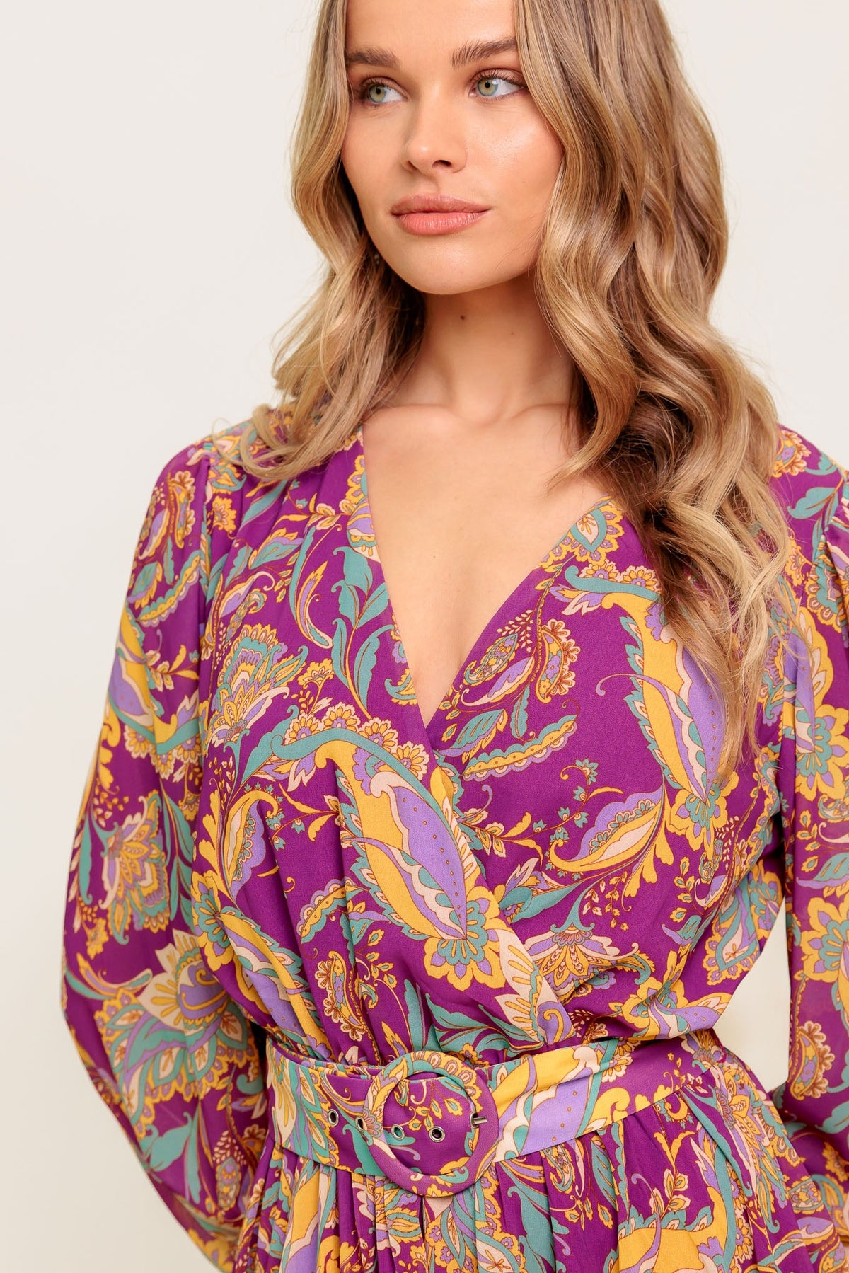 GOING WITH ELEGANCE WOVEN MIDI DRESS