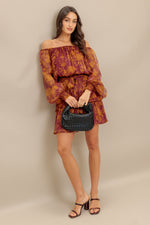 PETAL MIST WOVEN MINI DRESS