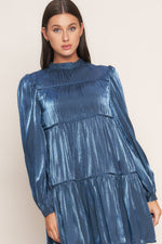 SERENITY CALLING WOVEN BABYDOLL MINI DRESS