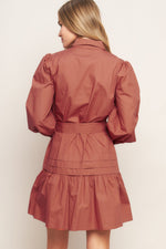 AESTHETIC POSE WOVEN MINI DRESS