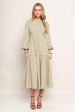 NEBULA NIGHTS WOVEN MIDI DRESS