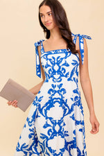 ADAIR PASSPORT TO THE SUN WOVEN MIDI DRESS