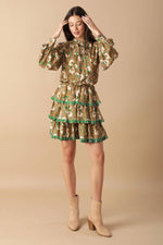 OPEN PATH WOVEN MINI DRESS