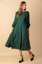 COSMIC REFLECTIONS WOVEN MIDI DRESS