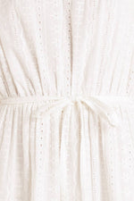 STARLIGHT SOIREE WOVEN EYELET MINI DRESS