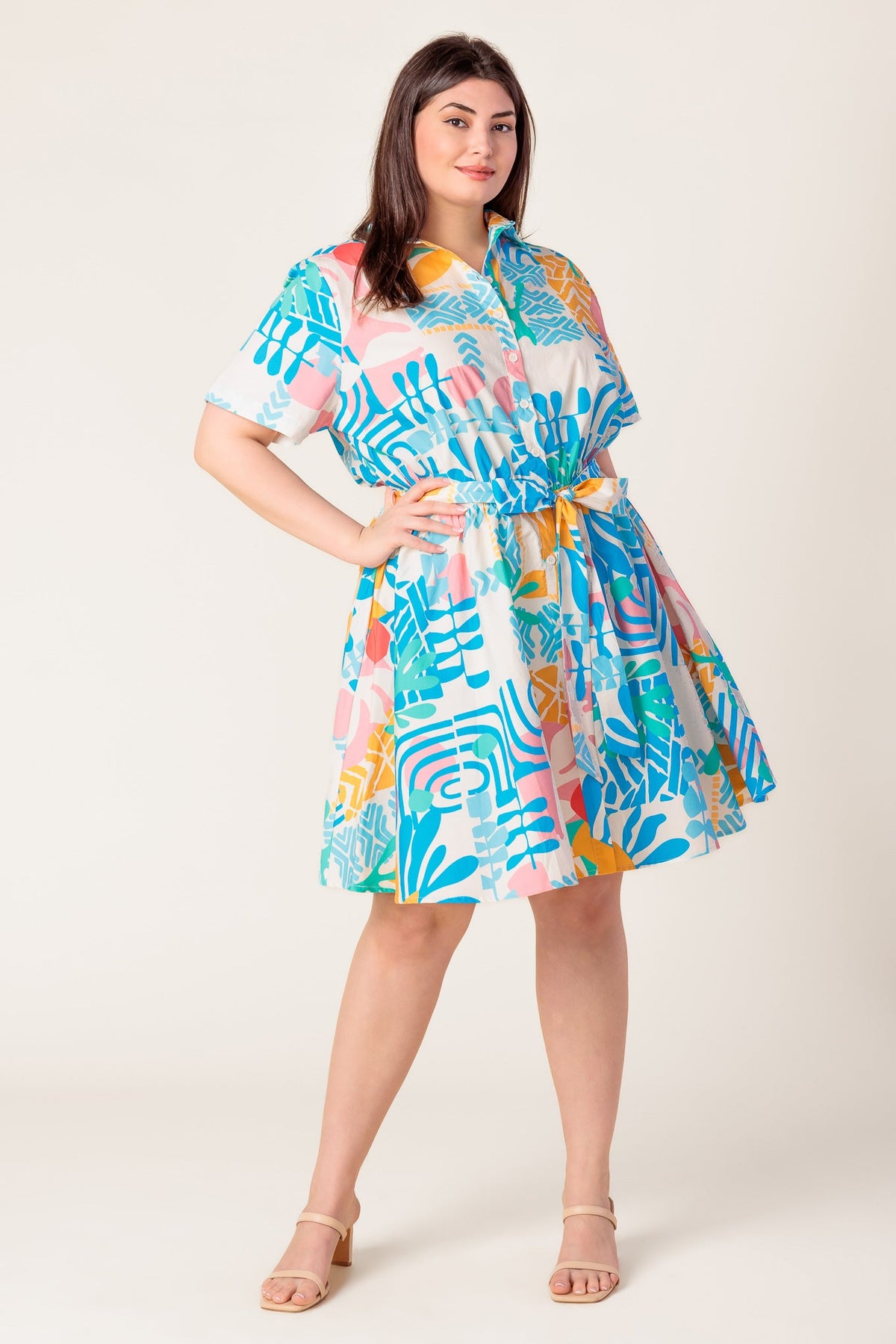 GARDEN SOCIAL WOVEN MINI DRESS