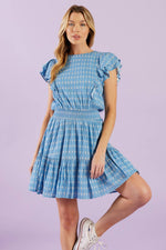 COME AS YOU ARE WOVEN MINI DRESS