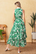 PARK AVENUE WOVEN WOVEN MIDI DRESS