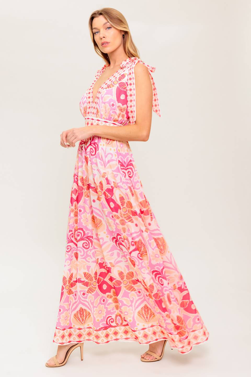 LEACE IT TO FATE WOVEN MAXI DRESS
