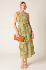 IN MY FREE TIME WOVEN LACE MIDI DRESS