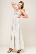 WAVES OF LIFT WOVEN MAXI DRESS