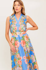 LOST IN A DREAM WOVEN MIDI DRESS