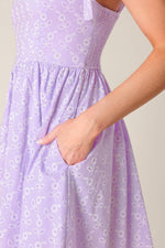 NIGHT TO REMEMBER LAVENDER WOVEN MINI DRESS