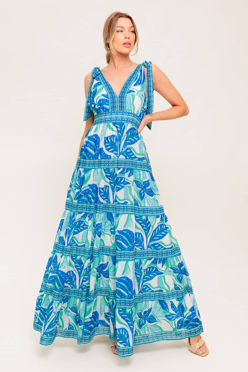 SHOW YOUR LOVE WOVEN MAXI DRESS