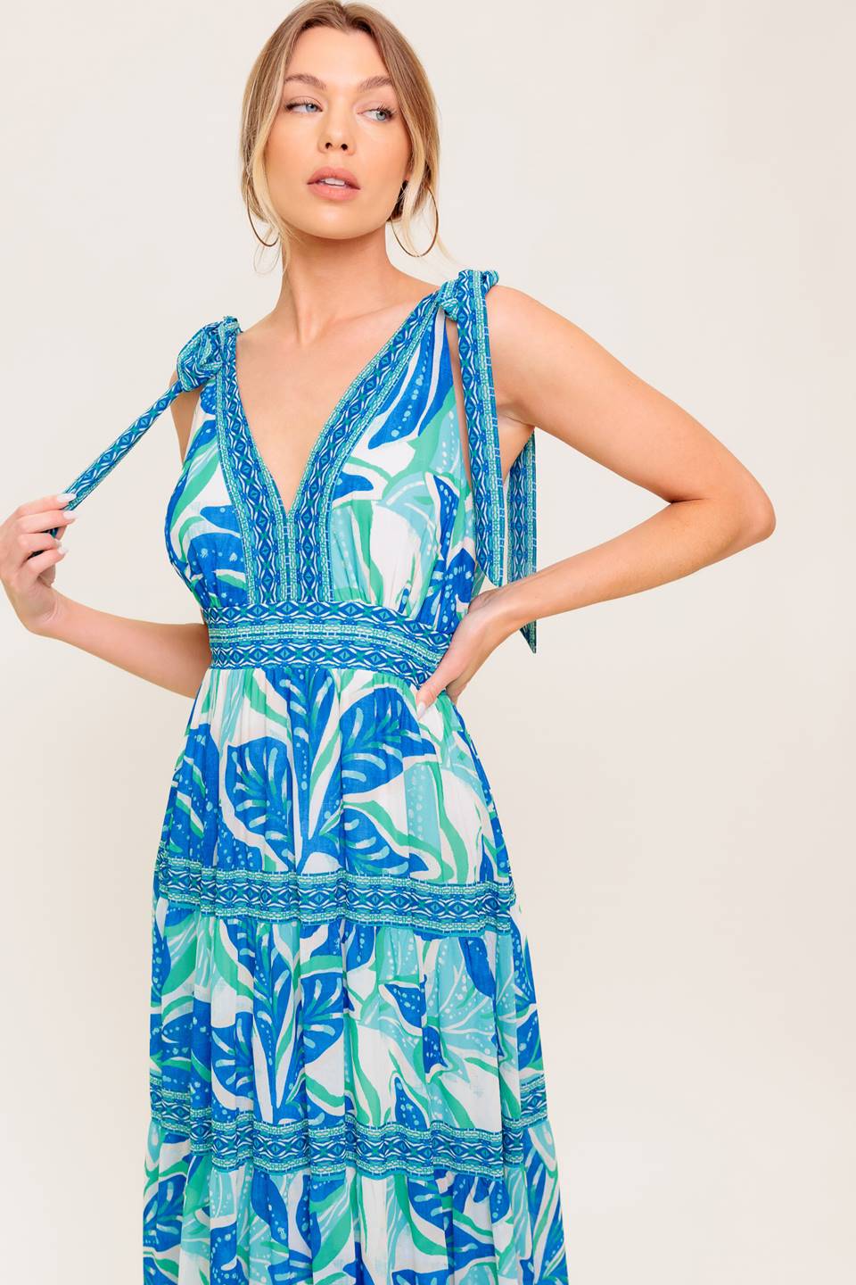 SHOW YOUR LOVE WOVEN MAXI DRESS