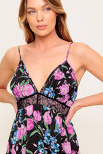 PURE SUNSHINE BLACK WOVEN MAXI DRESS