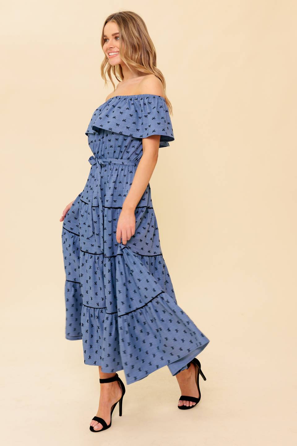 YOU'RE UNFORGETTABLE WOVEN MDI DRESS