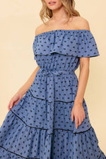 YOU'RE UNFORGETTABLE WOVEN MDI DRESS