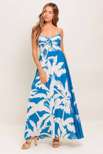SLOW MORNINGS NAVY WOVEN MAXI DRESS
