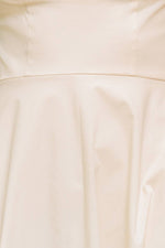 OCEAN SHEEN TENDER CREAM WOVEN MIDI DRESS