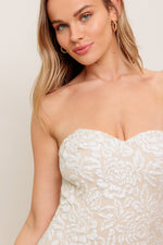 ELEGANT BLOSSOM WOVEN MIDI DRESS