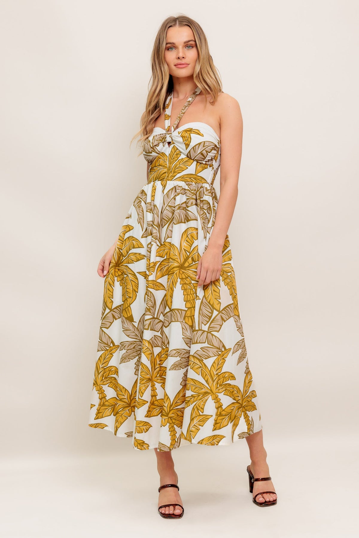 PETITE LOVE WOVEN MIDI DRESS