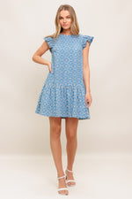 CUPCAKE SMILE WOVEN EYELET BABYDOLL DRESS