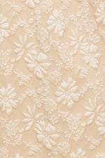 SOFT SUNSET STORY WOVEN MIDI DRESS