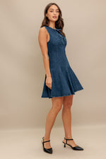 MOD DENIM DARLING MINI DRESS