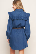 BLUEBIRD COWGIRL DENIM MINI DRESS