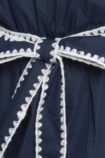 URBAN NOIR NAVY WOVEN MINI DRESS